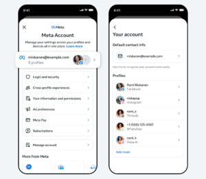 Meta lança Meta Account e unifica login reprodução